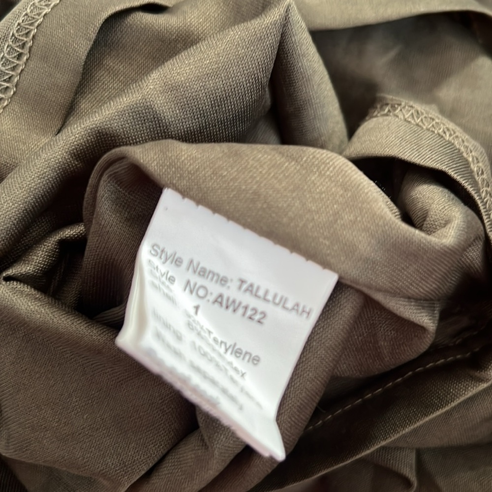 Forever Unique Tallulah Olive Green Dress - Picture 3 of 3